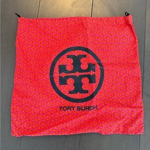 Tory Burch Vibrant Pink and Orange Dust Bag